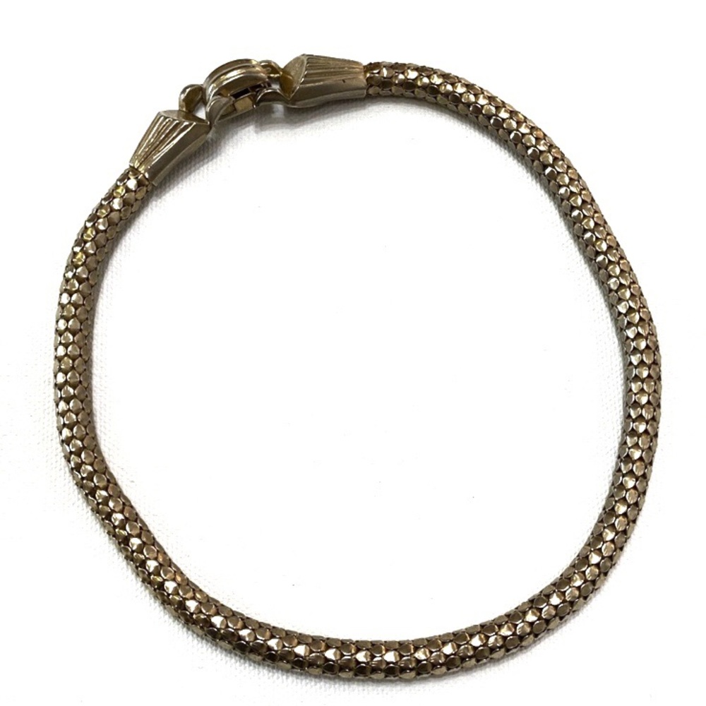 VINTAGE CORO SIGNED PEGASUS STYLE METALLIC SNAKE LINK CHOKER NECKLACE